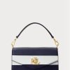 Marinblå Ralph Lauren Läder Små Tayler Crossbody-väskor för kvinnor