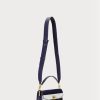 Marinblå Ralph Lauren Läder Små Tayler Crossbody-väskor för kvinnor