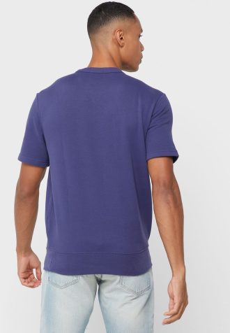 Marinblå Ralph Lauren logotyp T-shirts med rund hals för män Marinblå Ralph Lauren logotyp T-shirts med rund hals för män