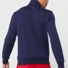 Marinblå Ralph Lauren-logotyp tröja med halv dragkedja för män Marinblå Ralph Lauren-logotyp tröja med halv dragkedja för män