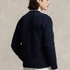 Marinblå Ralph Lauren Nyc tröja med rund hals för män Marinblå Ralph Lauren Nyc tröja med rund hals för män