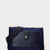 Marinblå Ralph Lauren Oxford Medium Jamey Crossbody-väskor för kvinnor Marinblå Ralph Lauren Oxford Medium Jamey Crossbody-väskor för kvinnor
