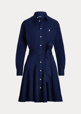 Marinblå Ralph Lauren panelklänning för kvinnor