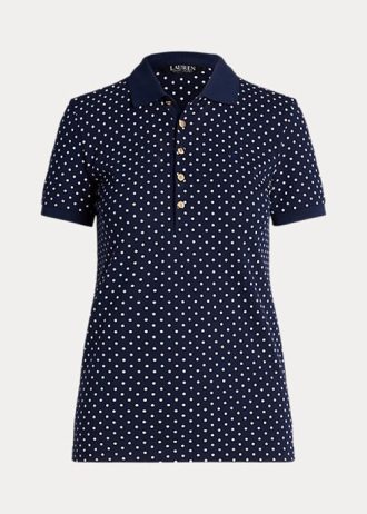 Marinblå Ralph Lauren piképikétröjor för damer Marinblå Ralph Lauren piképikétröjor för damer