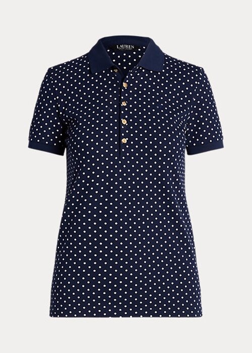 Marinblå Ralph Lauren piképikétröjor för damer Marinblå Ralph Lauren piképikétröjor för damer