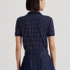 Marinblå Ralph Lauren piképikétröjor för damer Marinblå Ralph Lauren piképikétröjor för damer