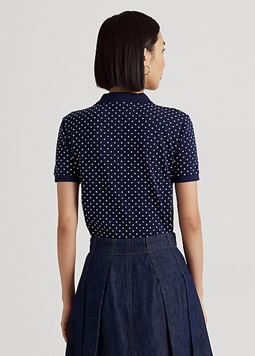 Marinblå Ralph Lauren piképikétröjor för damer Marinblå Ralph Lauren piképikétröjor för damer