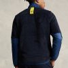 Marinblå Ralph Lauren Pile fleecejackor för män Marinblå Ralph Lauren Pile fleecejackor för män