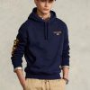 Marinblå Ralph Lauren Polo Sport Fleece Hoodie för män Marinblå Ralph Lauren Polo Sport Fleece Hoodie för män