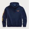 Marinblå Ralph Lauren Polo Sport Fleece Hoodie för män Marinblå Ralph Lauren Polo Sport Fleece Hoodie för män