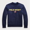 Marinblå Ralph Lauren Polo sportfleecetröja för män Marinblå Ralph Lauren Polo sportfleecetröja för män