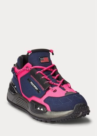 Marinblå Ralph Lauren PS200 sneakers för män Marinblå Ralph Lauren PS200 sneakers för män