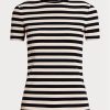 Marinblå Ralph Lauren randiga T-shirts i bomull i stretchig bomull Marinblå Ralph Lauren randiga T-shirts i bomull i stretchig bomull