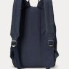 Marinblå Ralph Lauren Ryggsäckar i canvas med ridtryck för män Marinblå Ralph Lauren Ryggsäckar i canvas med ridtryck för män