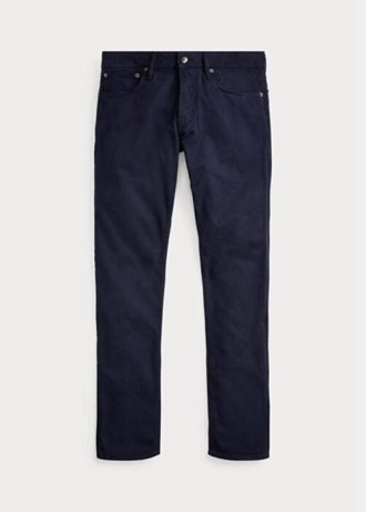 Marinblå Ralph Lauren Slim Fit Stretch Jeans för män