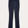 Marinblå Ralph Lauren Stretch-Wool Blend Twill Leggings för kvinnor Marinblå Ralph Lauren Stretch-Wool Blend Twill Leggings för kvinnor