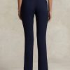 Marinblå Ralph Lauren Stretch-Wool Blend Twill Leggings för kvinnor Marinblå Ralph Lauren Stretch-Wool Blend Twill Leggings för kvinnor