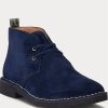 Marinblå Ralph Lauren Talan Chukka-stövlar i mocka för män Marinblå Ralph Lauren Talan Chukka-stövlar i mocka för män