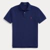 Marinblå Ralph Lauren The Iconic Mesh pikétröjor för män