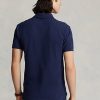 Marinblå Ralph Lauren The Iconic Mesh pikétröjor för män