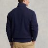 Marinblå Ralph Lauren The Rl fleecetröja för män Marinblå Ralph Lauren The Rl fleecetröja för män