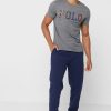 Marinblå Ralph Lauren träningsbyxor med dragsko för män Marinblå Ralph Lauren träningsbyxor med dragsko för män