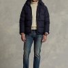 Marinblå Ralph Lauren vattenavvisande dunjackor för män