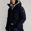 Marinblå Ralph Lauren Vattenavvisande dunparkajackor för män Marinblå Ralph Lauren Vattenavvisande dunparkajackor för män