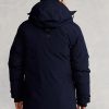 Marinblå Ralph Lauren Vattenavvisande dunparkajackor för män Marinblå Ralph Lauren Vattenavvisande dunparkajackor för män