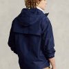 Marinblå Ralph Lauren vattenavvisande huvjackor för män Marinblå Ralph Lauren vattenavvisande huvjackor för män