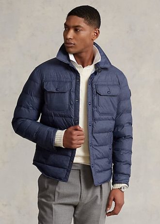 Marinblå Ralph Lauren vattenavvisande jackor för män