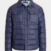 Marinblå Ralph Lauren vattenavvisande jackor för män Marinblå Ralph Lauren vattenavvisande jackor för män