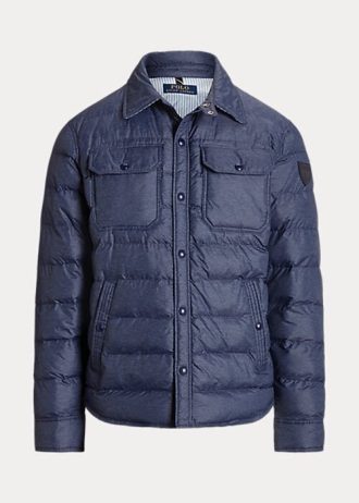Marinblå Ralph Lauren vattenavvisande jackor för män