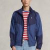 Marinblå Ralph Lauren vattenavvisande Ripstop-jackor för män Marinblå Ralph Lauren vattenavvisande Ripstop-jackor för män