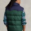 Marinblå Ralph Lauren vattenavvisande västerländsk dunväst för män Marinblå Ralph Lauren vattenavvisande västerländsk dunväst för män