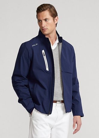 Marinblå Ralph Lauren vattentäta jackor för män