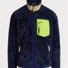 Marinblå Ralph Lauren Vindblockerande hybridjackor för män Marinblå Ralph Lauren Vindblockerande hybridjackor för män