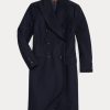 Marinblå Ralph Lauren Wool Serge-jackor för kvinnor Marinblå Ralph Lauren Wool Serge-jackor för kvinnor