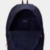 Marinblå ryggsäckar i kanvas med broderade logotyper för män av Ralph Lauren Marinblå ryggsäckar i kanvas med broderade logotyper för män av Ralph Lauren