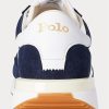 Marinblå/vit herr Ralph Lauren Train 89 Mocka & Oxford Sneakers Marinblå/vit herr Ralph Lauren Train 89 Mocka & Oxford Sneakers