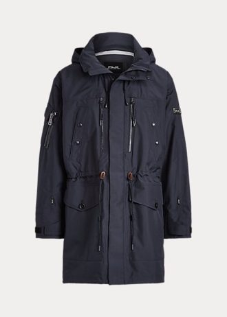 Marsh marinblå mäns Ralph Lauren vattenavvisande huvkappor