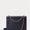 Midnight Navy Dam Ralph Lauren Polo ID läderkuvert Kedja Crossbody-väskor Midnight Navy Dam Ralph Lauren Polo ID läderkuvert Kedja Crossbody-väskor