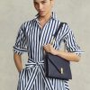 Midnight Navy Dam Ralph Lauren Polo ID läderkuvert Kedja Crossbody-väskor Midnight Navy Dam Ralph Lauren Polo ID läderkuvert Kedja Crossbody-väskor