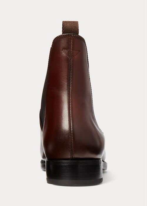 Mörkbrun Ralph Lauren Penfield Chelsea-stövlar i kalvskinn för män Mörkbrun Ralph Lauren Penfield Chelsea-stövlar i kalvskinn för män
