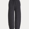 Mörkgrå Ralph Lauren Cashmere Pull-On byxor för kvinnor Mörkgrå Ralph Lauren Cashmere Pull-On byxor för kvinnor