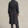 Mörkgrå Ralph Lauren flanellomslagsrockar för kvinnor Mörkgrå Ralph Lauren flanellomslagsrockar för kvinnor