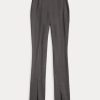 Mörkgrå Ralph Lauren Stretch-Wool Blend Twill Leggings för kvinnor Mörkgrå Ralph Lauren Stretch-Wool Blend Twill Leggings för kvinnor