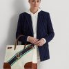 Naturlig/grafisk rand för kvinnor Ralph Lauren Print Canvas Stora Devyn tygpåsar Naturlig/grafisk rand för kvinnor Ralph Lauren Print Canvas Stora Devyn tygpåsar