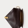 Naturlig/tobak dam Ralph Lauren Polo ID Canvas Kuvert Kedja Crossbody-väskor