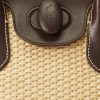 Naturligt Ralph Lauren-läder för kvinnor & Halm Medium Bellport Satchel Bags